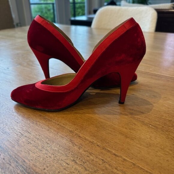 Vintage Gianni Versace Velvet Shoes - EU Size 36 - Picture 4 of 12